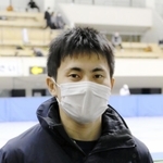 左脚骨折からの復活を誓うショートトラック平昌冬季五輪代表の横山大希＝14日、神戸市立ポートアイランドＳＣ