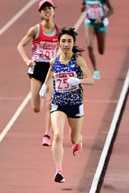 昨年の日本選手権女子５０００メートルで初優勝し、東京五輪代表の座を手にした田中希実＝ヤンマースタジアム長居