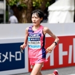 ２０１９年のマラソングランドチャンピオンシップ（ＭＧＣ）女子で優勝し、東京五輪代表に決まった前田穂南＝東京・明治神宮外苑