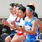 小学男子１００メートル決勝＝神戸市須磨区、ユニバー記念競技場（２０１９年の第６７回大会）