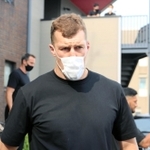 母国ニュージーランドに戻る神戸製鋼のレタリック＝神戸市東灘区御影浜町、神鋼灘浜グラウンド