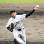 天理－飾磨工　準決勝に続いて完投した飾磨工のエース栗林