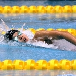 競泳女子２００メートル個人メドレーを大会新記録で制した神戸野田の沢野莉子