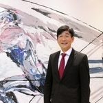 総監督として臨む東京五輪への思いを語る尾県貢さん＝東京都新宿区、日本陸上競技連盟（撮影・今福寛子）