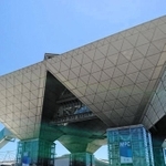 東京ビッグサイト内に設けられた東京五輪のメインプレスセンター＝東京都江東区