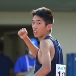 陸上男子１５００メートル決勝　３分４４秒８７の兵庫高校新記録で４位に入賞した西脇工の長嶋幸宝＝福井県営陸上競技場（撮影・秋山亮太）