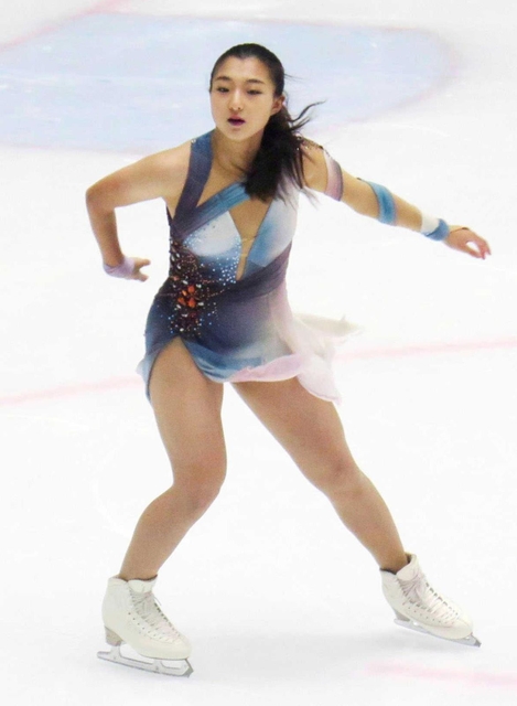 女子ＳＰで演技する坂本花織