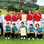 団体の部で男女とも３位入賞した滝川第二の選手たち（同校提供）