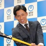 ソフトバンクに４位指名され、飛躍を誓うＮＴＴ西日本の野村勇内野手＝１１日、大阪市中央区