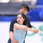 ペアＳＰ　華麗な演技を見せる三浦璃来、木原龍一組（撮影・堀内翔）