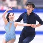 ペアＳＰ　呼吸の合った演技を見せる三浦璃来、木原龍一組（撮影・堀内翔）