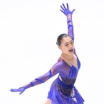 女子フリーで躍動感ある演技を見せる坂本花織（撮影・堀内翔）