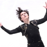 男子フリー　フィニッシュを決める宇野昌磨（撮影・堀内翔）