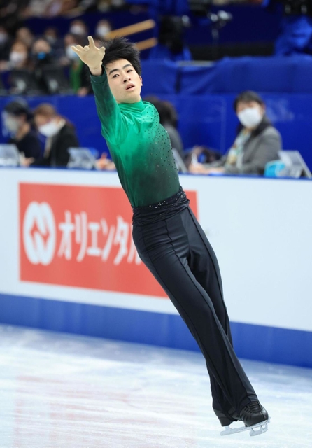 男子ＳＰ　落ち着いて演技する壷井達也＝さいたまスーパーアリーナ（撮影・吉田敦史）