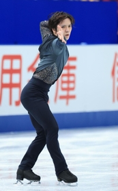 男子ＳＰ　安定感のある演技をする宇野昌磨＝さいたまスーパーアリーナ（撮影・吉田敦史）