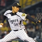 阪神タイガース時代の久保康友投手＝阪神甲子園球場（２０１３年）