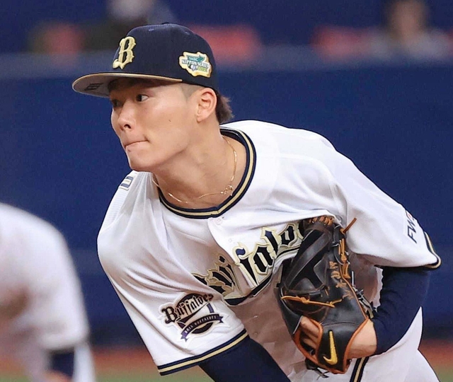 日本シリーズでも力投したオリックスの山本由伸＝２０２１年１１月２０日、京セラドーム大阪