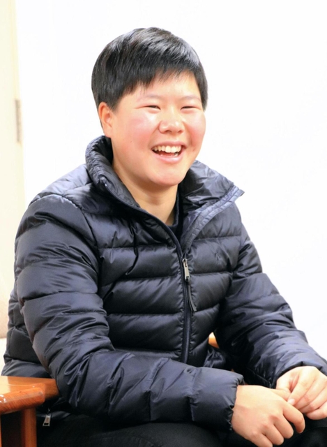 初優勝したアジア太平洋女子アマチュア選手権を振り返る東北福祉大１年の橋本美月＝滝川第二高校