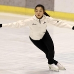 ２度目の五輪に向けた練習を公開した坂本花織＝神戸市中央区、市立ポートアイランドスポーツセンター（代表撮影）