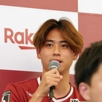 Ｊ１神戸に新規加入したＭＦ汰木康也＝１６日午後、神戸市中央区港島中町６、ポートピアホテル（撮影・長嶺麻子