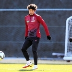 ５得点５アシストだった昨季以上の数字を目標に掲げる神戸のＭＦ山口＝和歌山県上富田スポーツセンターⓒＶＩＳＳＥＬ　ＫＯＢＥ