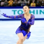 フィギュアスケートの全日本選手権で演技をする坂本花織選手＝２０２１年１２月２５日、さいたまスーパーアリーナ