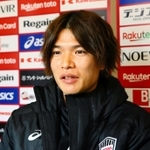 約６年ぶりとなる地元関西でのプレーを楽しみにする神戸のＭＦ扇原＝神戸市西区、いぶきの森球技場ⓒＶＩＳＳＥＬ　ＫＯＢＥ