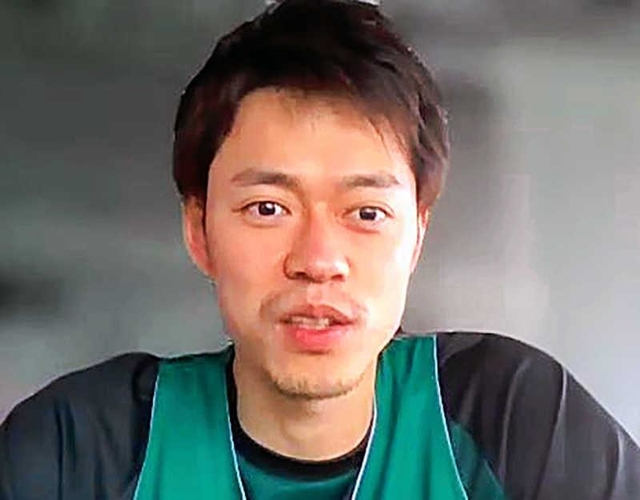 オンライン取材でリーグ後半戦への意気込みを語る西宮の道原紀晃