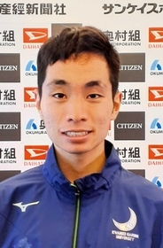 関西学生ハーフマラソン選手権で優勝した関学大の上田颯汰