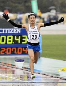 ２０１２年の第６７回大会で日本勢トップの４位に入り、ロンドン五輪代表の座をつかんだ山本亮