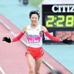 ２０１６年の大阪国際女子マラソンで２位に入った堀江美里