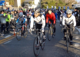 ２０１１年３月に六甲山で開かれたヒルクライム大会＝神戸市北区有馬町