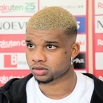 来日２年目で本領発揮を誓う神戸のブラジル人ＦＷリンコン＝神戸市西区、いぶきの森球技場ⓒＶＩＳＳＥＬ　ＫＯＢＥ