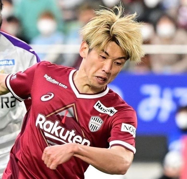 ヴィッセル神戸の大迫＝４月２日、ノエビアスタジアム神戸