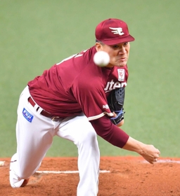 力投する楽天・田中将＝京セラドーム大阪
