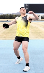 地元でさらなる飛躍を期す蓬田和正＝加古川運動公園陸上競技場