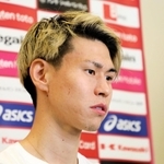 日本復帰やＷ杯への思いを語る神戸のＭＦ橋本拳人＝いぶきの森球技場ⓒＶＩＳＳＥＬ　ＫＯＢＥ