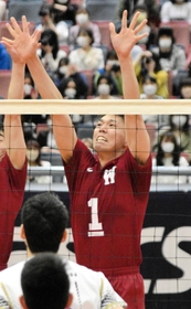 大学選手権５連覇中の強豪、早大で主将を務める岩本大吾＝１日、大阪市の丸善インテックアリーナ大阪