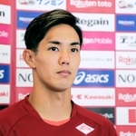 ３度目の監督交代について語る神戸のＦＷ武藤嘉紀＝神戸市西区、いぶきの森球技場ⓒＶＩＳＳＥＬ　ＫＯＢＥ