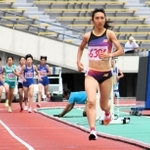 女子１５００メートル　４分10秒88でフィニッシュした田中希実