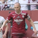 先発を外れたヴィッセル神戸のイニエスタ