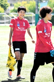 Ｕ－２０女子Ｗ杯で大会最優秀選手に選ばれたＩＮＡＣ神戸のＦＷ浜野まいか＝神戸市東灘区の神戸レディースフットボールセンター