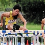 男子１１０メートル障害決勝　自身が持つ兵庫記録を更新する13秒51で優勝したＫＡＧＯＴＡＮＩの徳岡凌