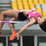 少年女子走り高跳び　１メートル６２センチを２回目でクリアし、８位に入賞した山下愛生＝栃木県宇都宮市、カンセキスタジアムとちぎ（撮影・長嶺麻子）