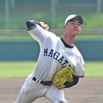 長田高時代の橋本達弥投手＝尼崎市ベイコム野球場
