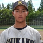 ソフトバンクに育成５位指名された岡植純平投手（飾磨工高）