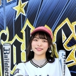 「今年こそ日本一に輝いてほしい」とオリックスのナインにエールを送る田畑実和さん＝大阪市西区、京セラドーム大阪