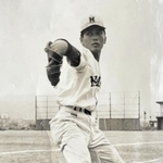 鈴木啓示さんと並び、兵庫県高校球界屈指の好左腕として名をはせた（本人提供）