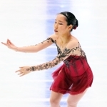 女子フリーで情熱的な演技を披露する三原舞依