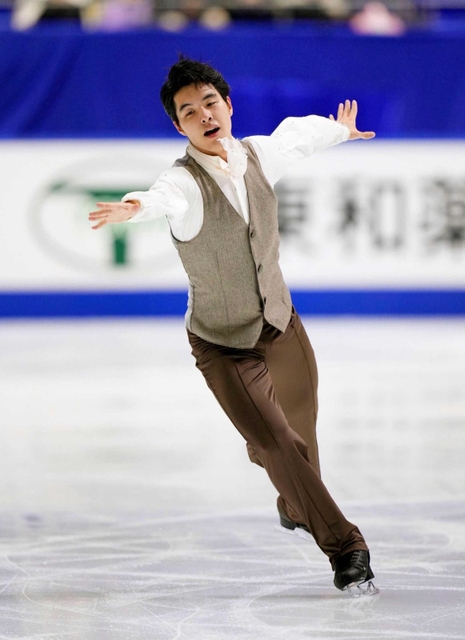 集大成の全日本選手権男子フリーで観客を引き込む山隈太一朗＝東和薬品ラクタブドーム